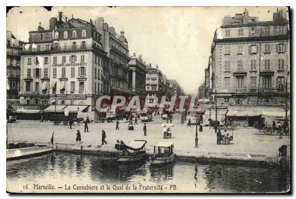 Marseille — La Cannebière und Quai de la Fraternité — PB - Vorderseite