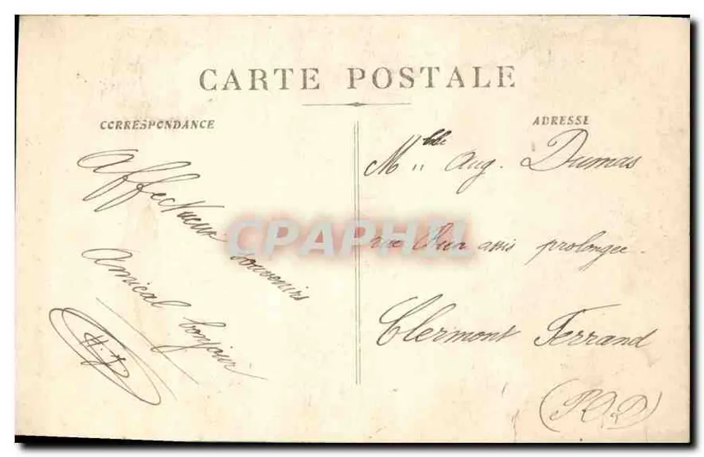 Marselha - Fontaine Cantini (Place Castellane) — editor 'Éditions des Nouvelles Galeries' — n° 89 - Verso