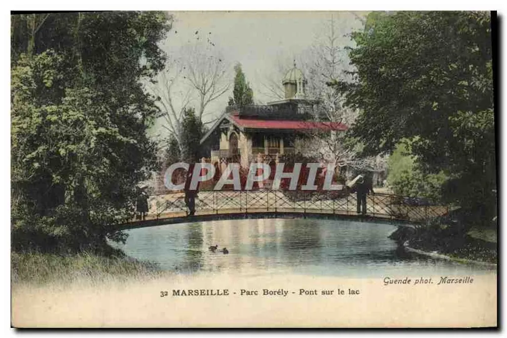 Marseille - Parque Borély - Pont sobre o lago — Guende fot. - Frente