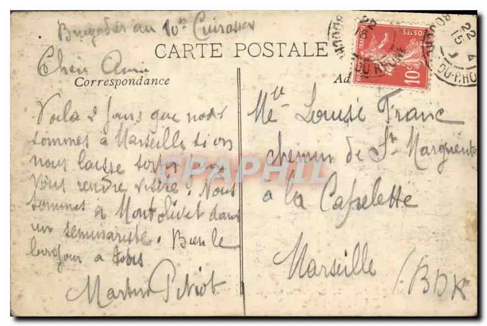 Marseille — A Prefeitura — LM - Verso