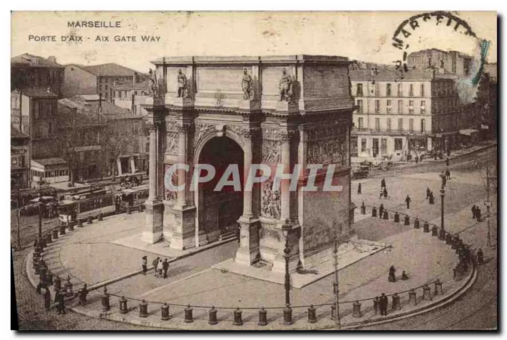 Marselha — Porte d'Aix — editor desconhecido, número de série não visível - Frente