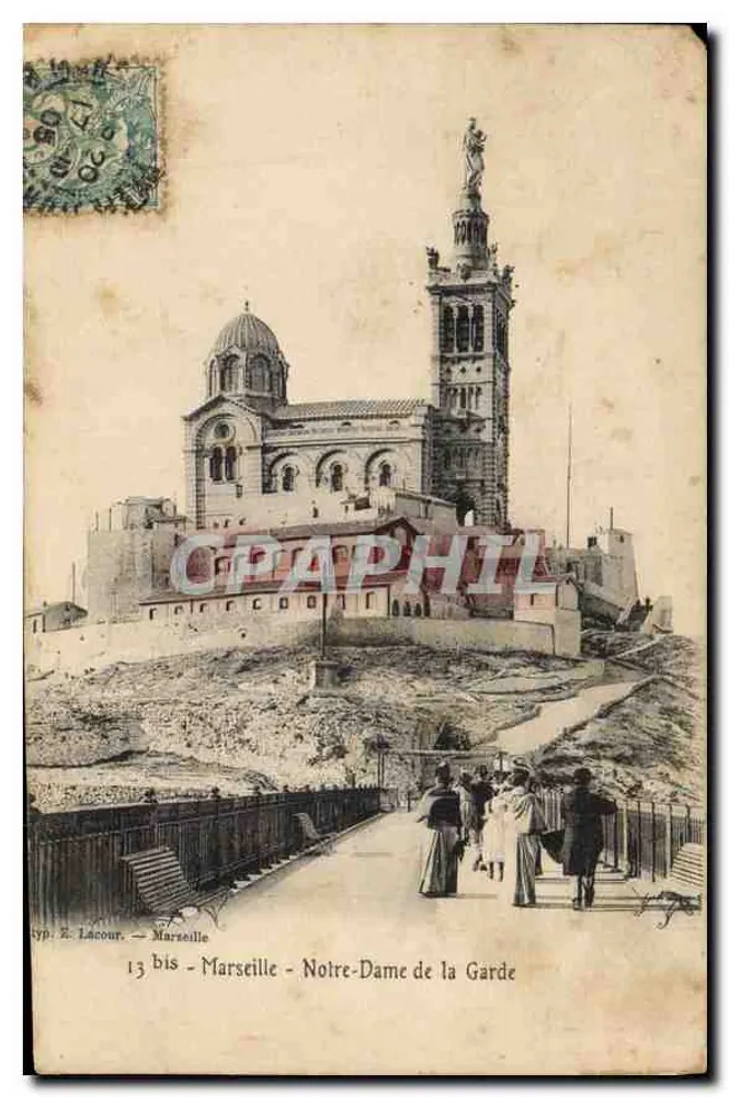 Marseille - Nossa Senhora da Guarda — tip. E. Lacour — n° 13 bis - Frente