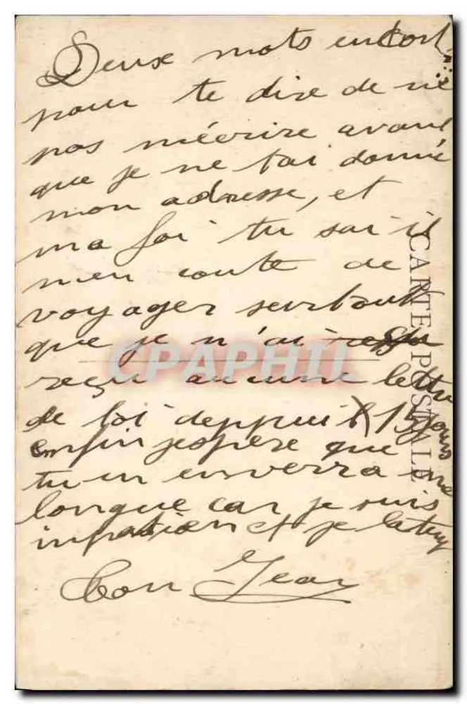 Marselha - O Castelo de If — editor não identificado, número de série não visível - Verso
