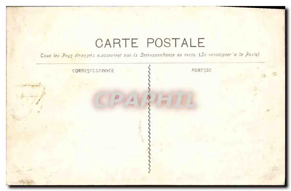 Marselha - A Caixa de Economia — editor C. P. A. n° 714 - Verso