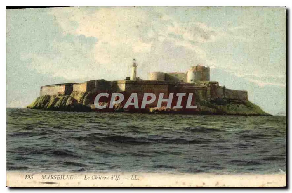 Marseille — O Castelo de If — LL, n° 195 - Frente