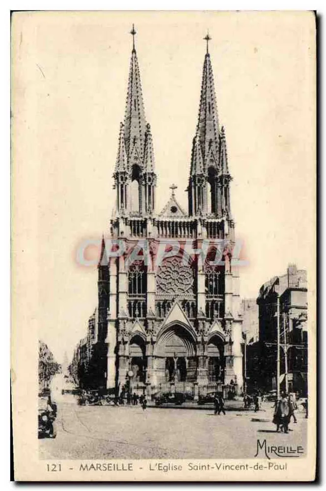 Marselha - A Igreja de São Vicente de Paulo — Mireille, n° 121 - Frente