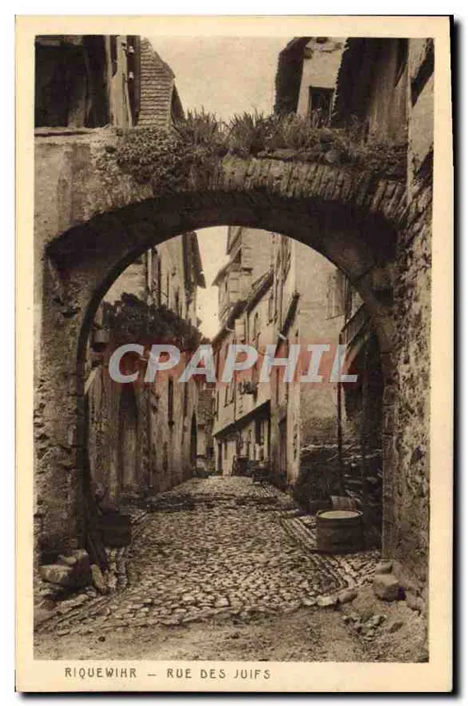 Riquewihr — Rue des Juifs — Éditeur Braun & Cie, Dornach - Frente