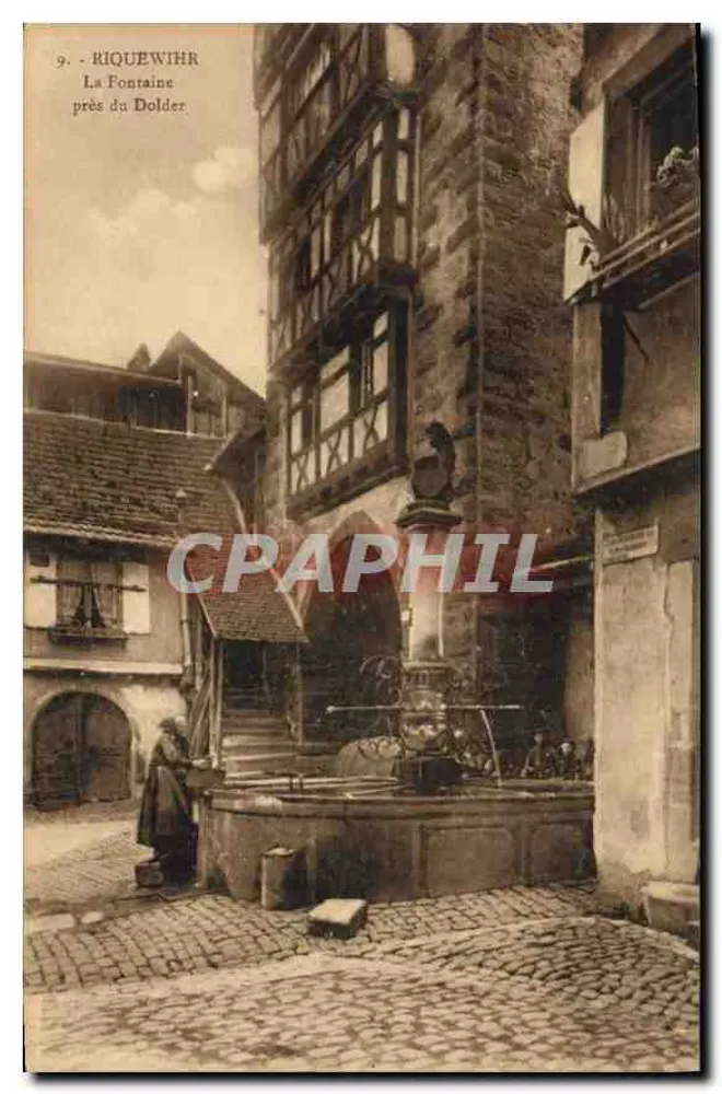 Riquewihr — Ansicht der Fontaine près du Dolder — Verlag Marque Dáposke - Vorderseite