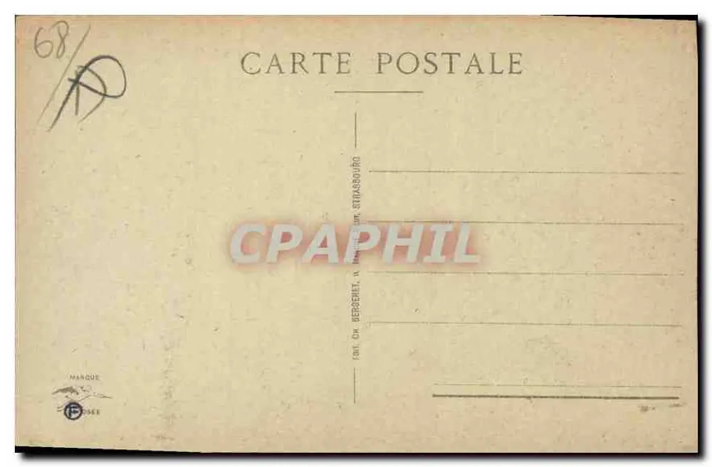 Riquewihr — Vista geral — editor Marque, Strasbourg - Verso