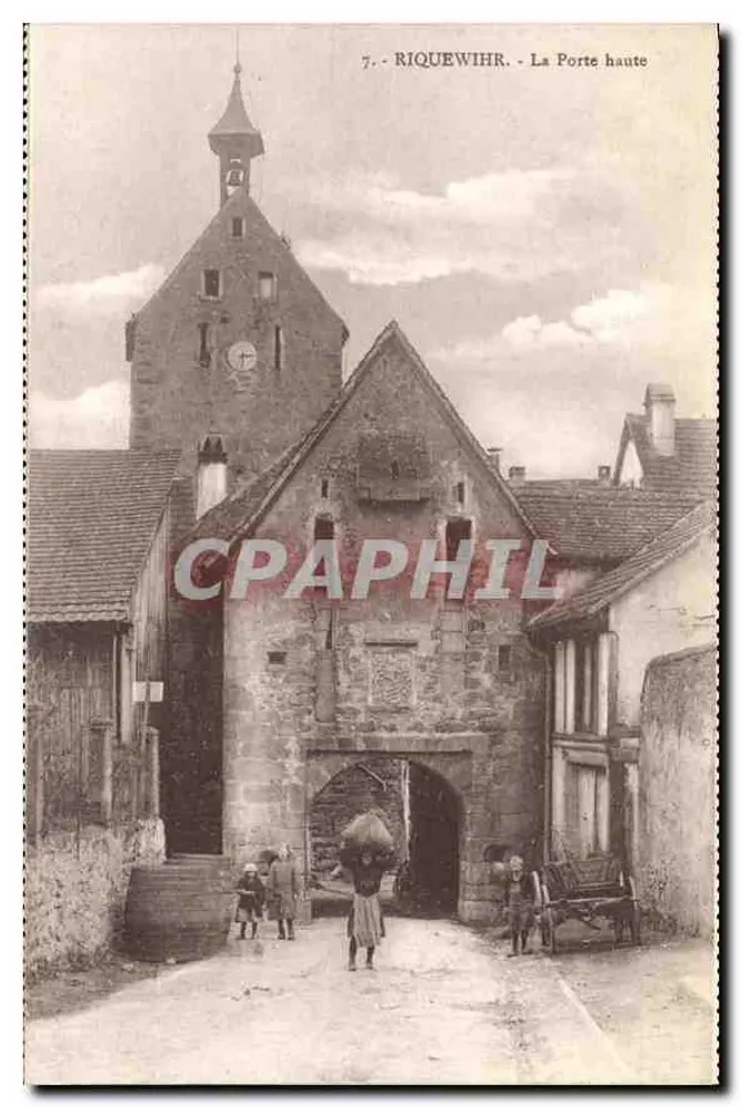 Riquewihr - A Porta Alta — editor Ch. Rengeret, Strasbourg - Frente