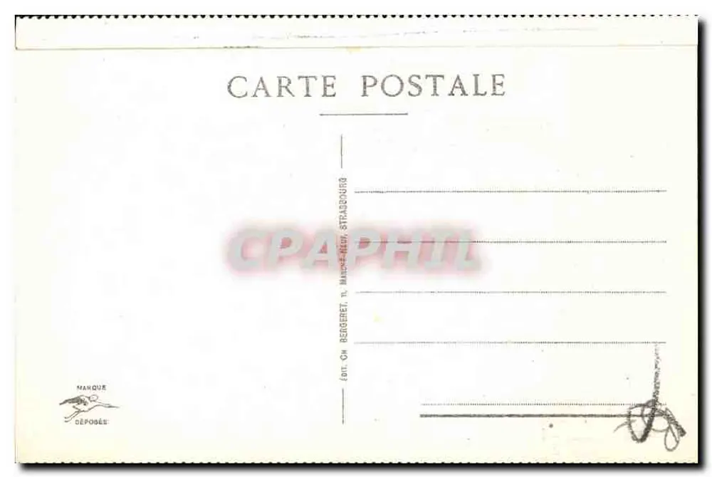 Riquewihr - A Porta Alta — editor Ch. Rengeret, Strasbourg - Verso