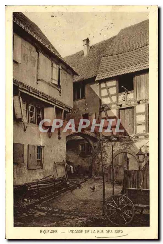 Riquewihr — Impasse der Straße der Juden — Verlag Erain & Cie, Druck Dornach-Hurhin - Vorderseite