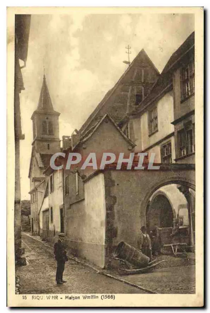 Casa Woëllin (1566) — Riquewihr — Edição Restaurante Press, Riquewihr (Haut-Rhin) - Frente