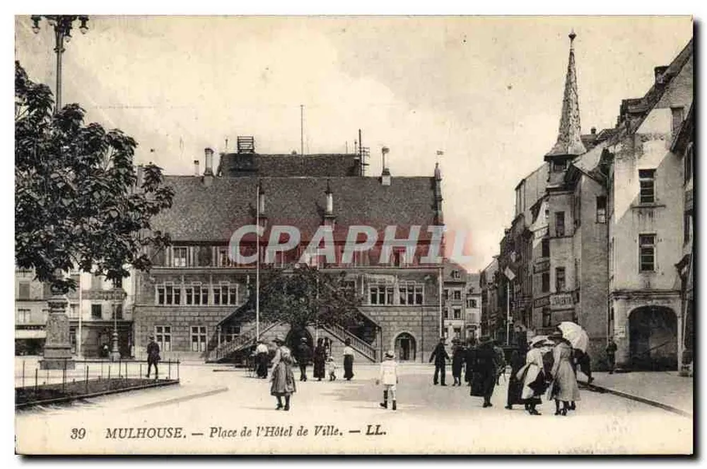 Mulhouse — Place de l'Hôtel de Ville — LL. n°39 - Vorderseite
