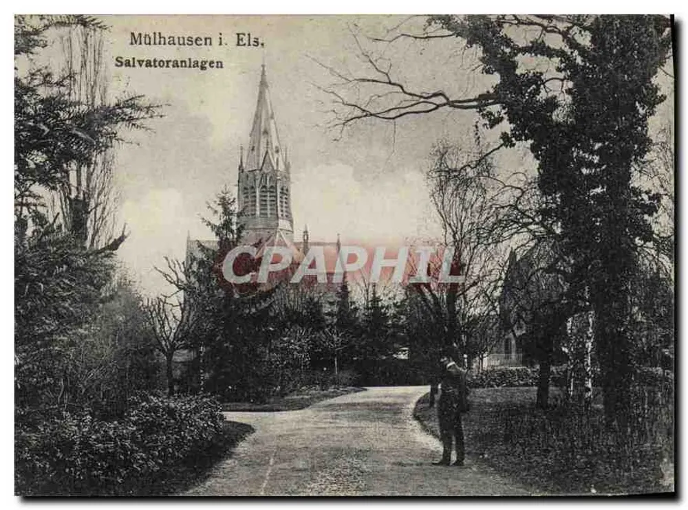 Mülhausen i. Els. — Salvatoranlagen — C. Snauedingen, Mülhausen - Vorderseite