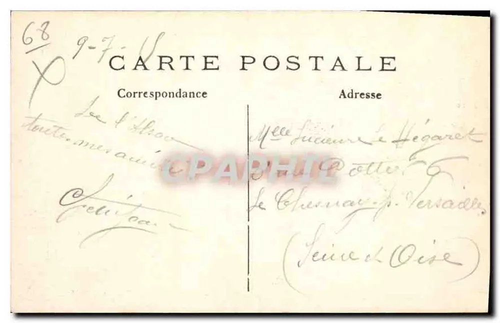 Zerstörungen in der Elsass — Nahe Mulhouse — Imp. Baudinière, Nanterre — N° 435 - Rückseite