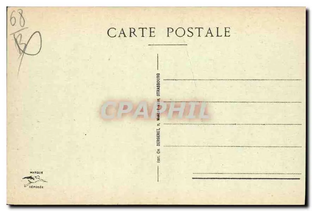 Mulhouse - O Hotel de Ville — editor Ch. Berberet, Strasbourg, n°7 - Verso
