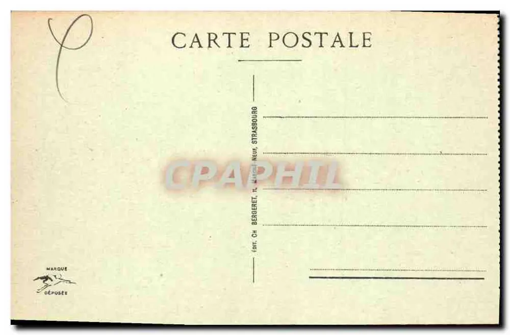 Mulhouse — Das Postamt und der Kanal Rhône-Rhine - Rückseite