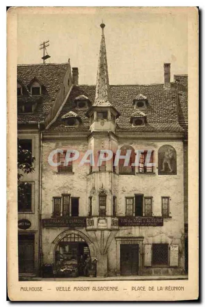 Mulhouse — Alte elsässische Haus — Place de la Réunion - Vorderseite