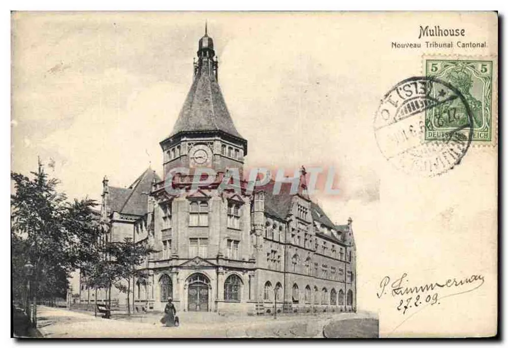 Mulhouse — Nouveau Tribunal Cantonal — Imprime à Mulhouse - Frente