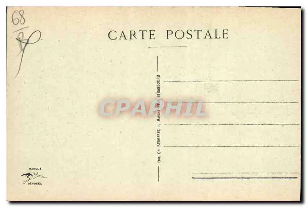 Mulhouse - A Torre do Diabo — editor Oh. Berberet, Strasbourg, n° 17 - Verso