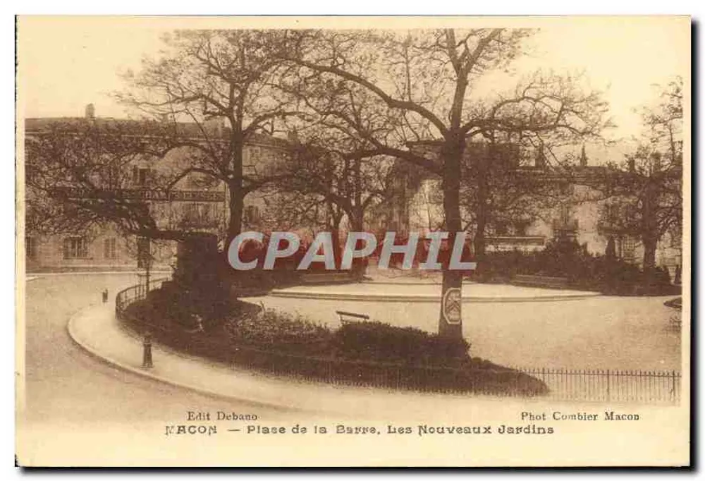 Macon — Place de la Barre, Les Nouveaux Jardins — Edit Debano, Phot Combier Macon - Vorderseite