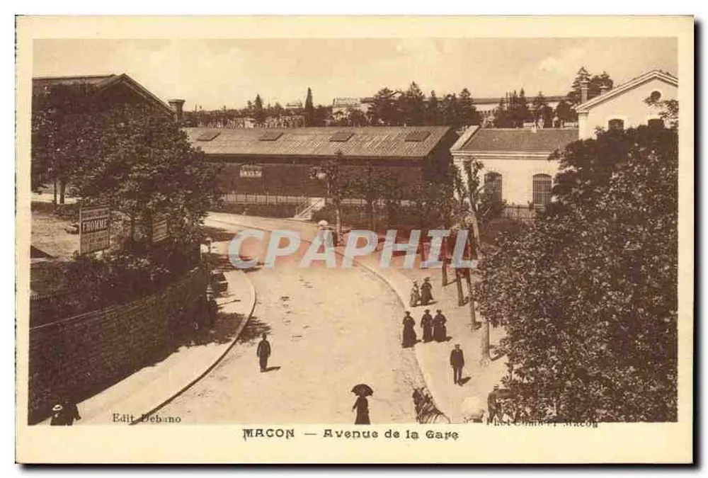Macon — Avenida da Gare — Edit. Debano - Frente