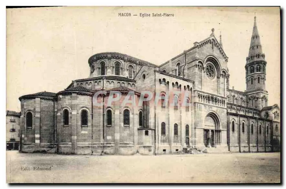 Macon — Igreja de São Pedro — Edit. Edmond - Frente