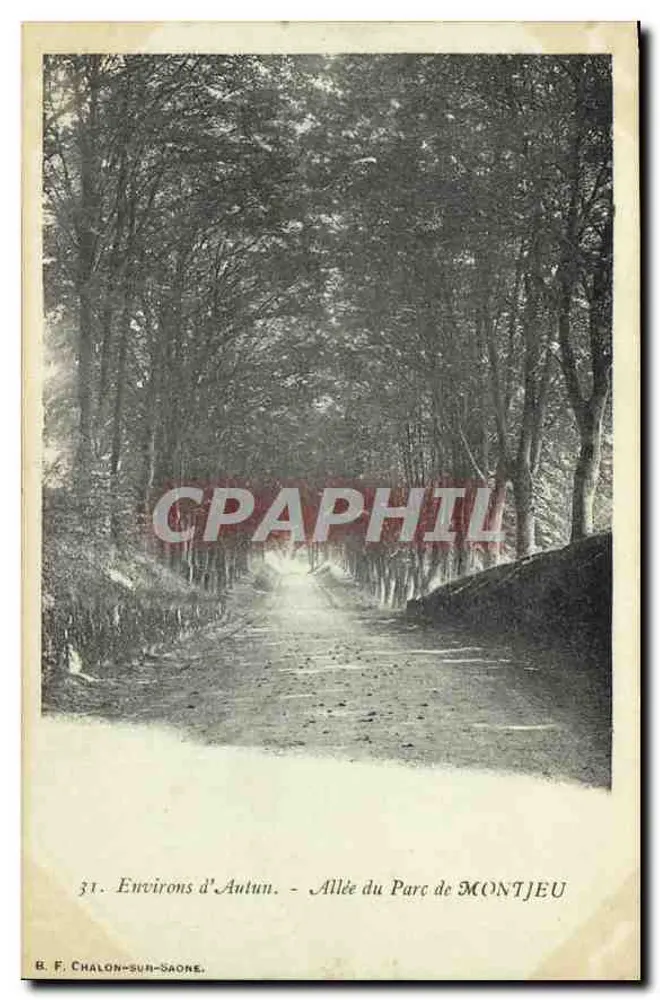 Alrededor de Autun — Avenida del Parque de Montjeu — B. F. Chalon-sur-Saône, n°31 - Anverso