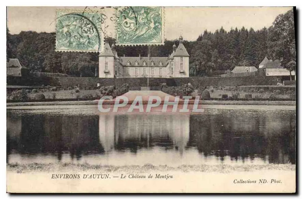 Arredores de Autun — O Castelo de Montjeu — Coleções ND. Fot. - Frente