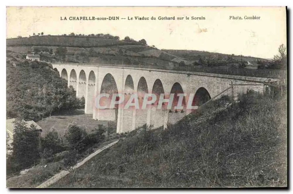 LA CHAPELLE-sous-DUN — Der Gothard-Viadukt über den Sornin — Foto, Combilor - Vorderseite