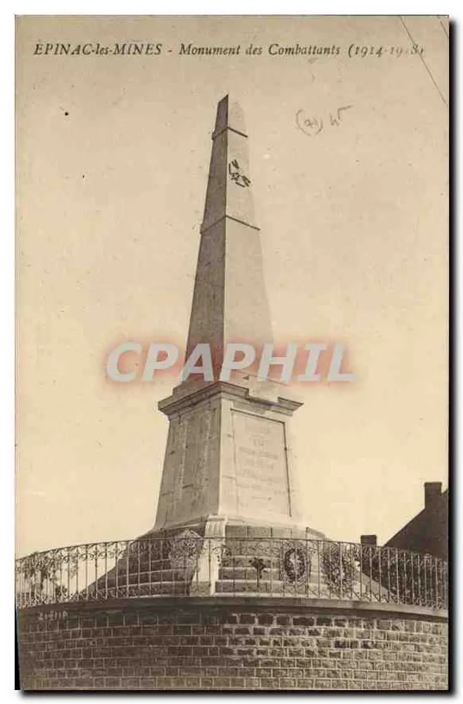 Epinac-les-Mines - Denkmal der Kämpfer (1914-1918) - Vorderseite