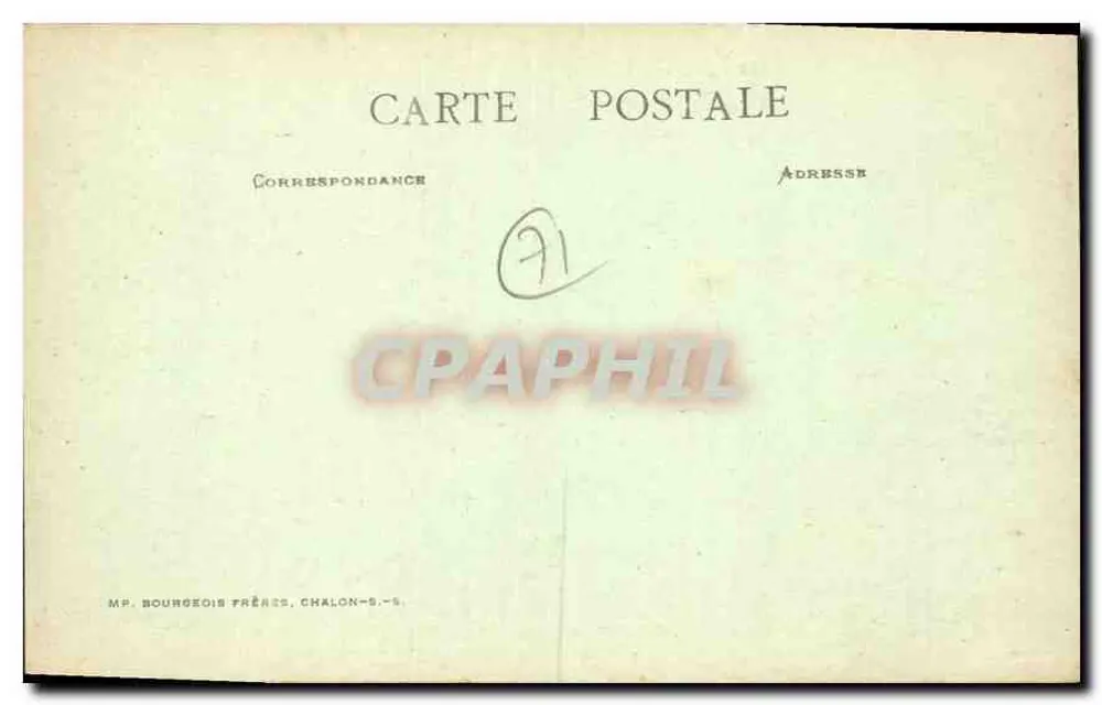 St-Maurice-les-Châteauneuf — Spinnerei Grins — E.T. Cluny - Rückseite