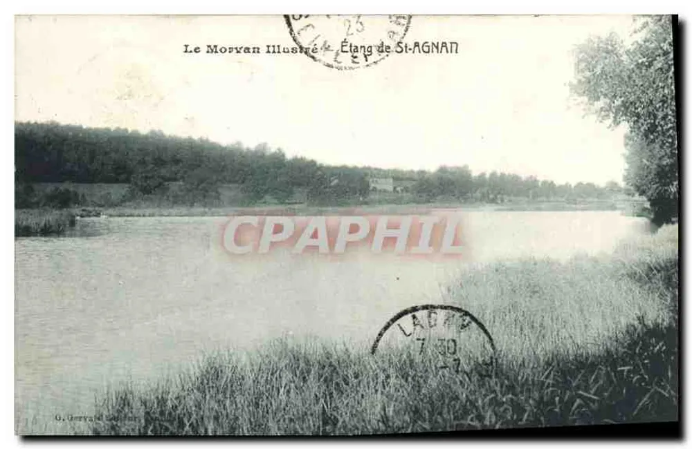 Lago de St-Agnan — Le Morvan Illustré, n°730 — G. Gervais, Editor, Chalon-sur-Saône - Frente