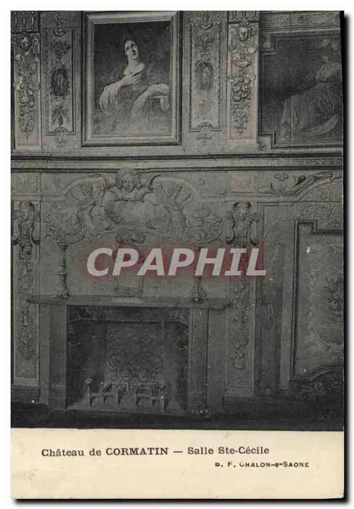 Castelo de Cormatin — Sala Ste-Cécile — F. Chalon-sur-Saône - Frente