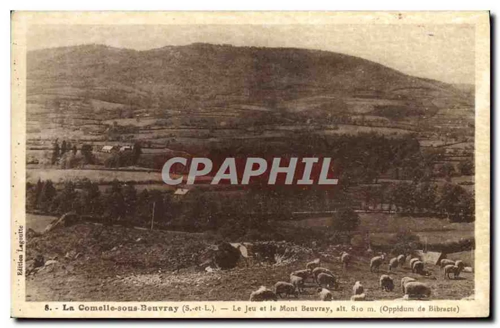 La Comelle-sous-Benvray (S.-et-L.) — Le Jeu und der Mont Beuvray, H. 810 m. (Oppidum von Bibracte) — Edition Lagoatte - Vorderseite