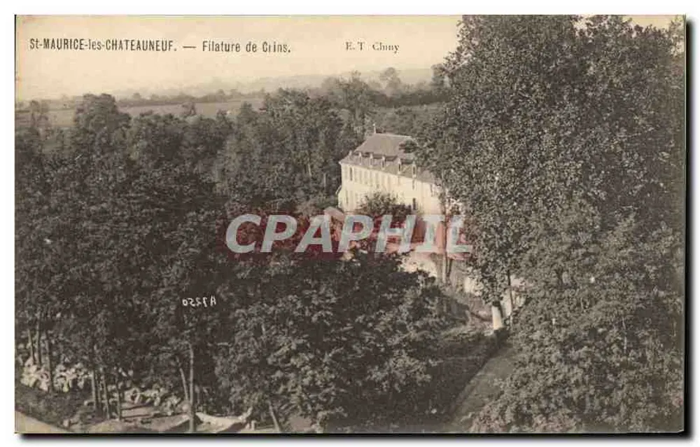 St-Maurice-les-Châteauneuf — Spinnerei Grins — E.T. Chony - Vorderseite