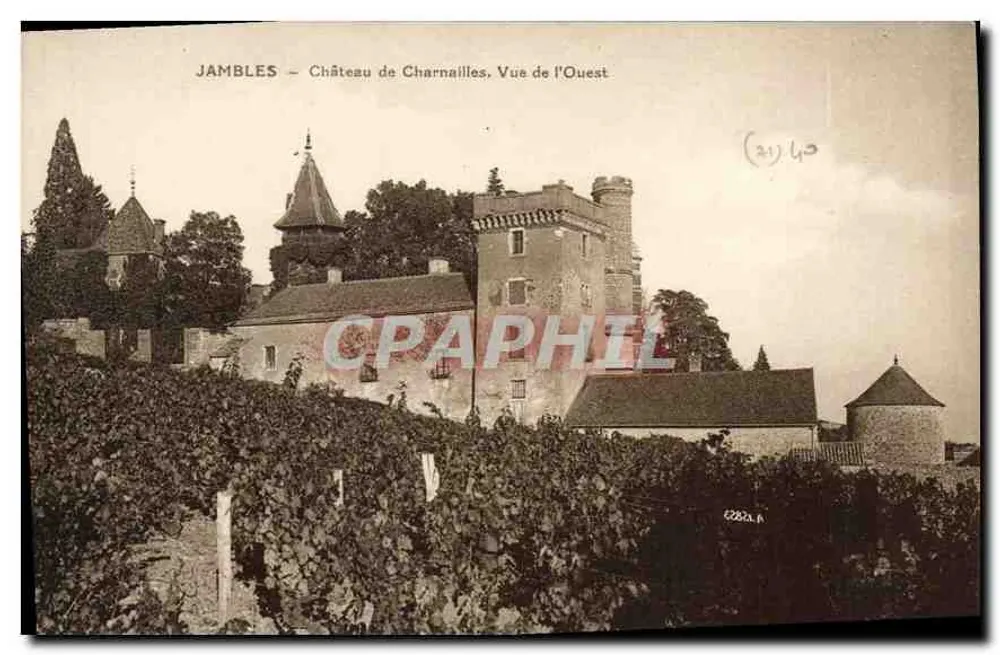 JAMBLES — Schloss Charnailles, Ansicht von Westen — (2143) - Vorderseite