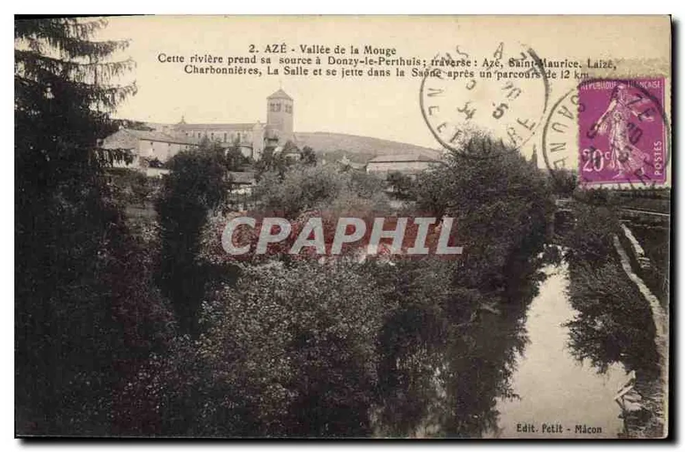 Azé - Tal der Mouge — Verlag Petit - Mâcon, n°2 - Vorderseite