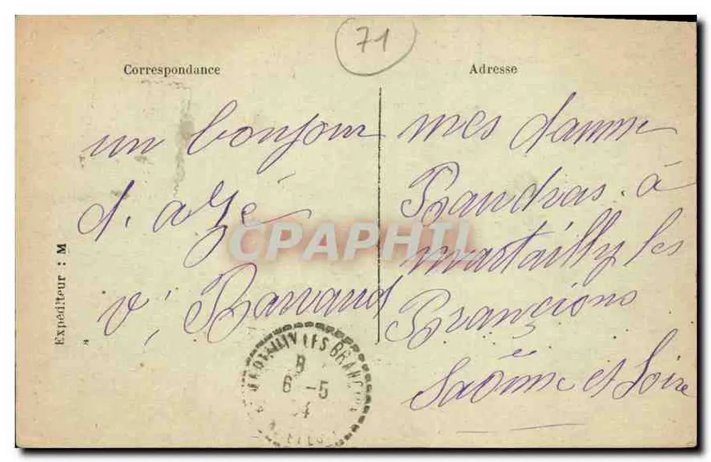 Azé - Tal der Mouge — Verlag Petit - Mâcon, n°2 - Rückseite