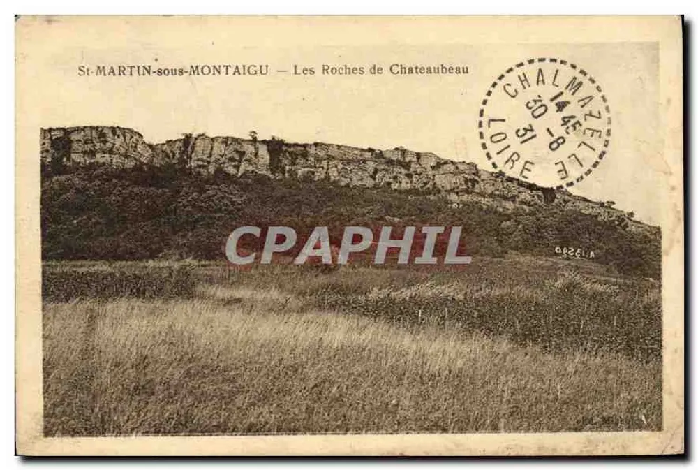 St-MARTIN-sous-MONTAIGU — Ansicht der Roches de Chateaubeaup — Verlag nicht sichtbar - Vorderseite