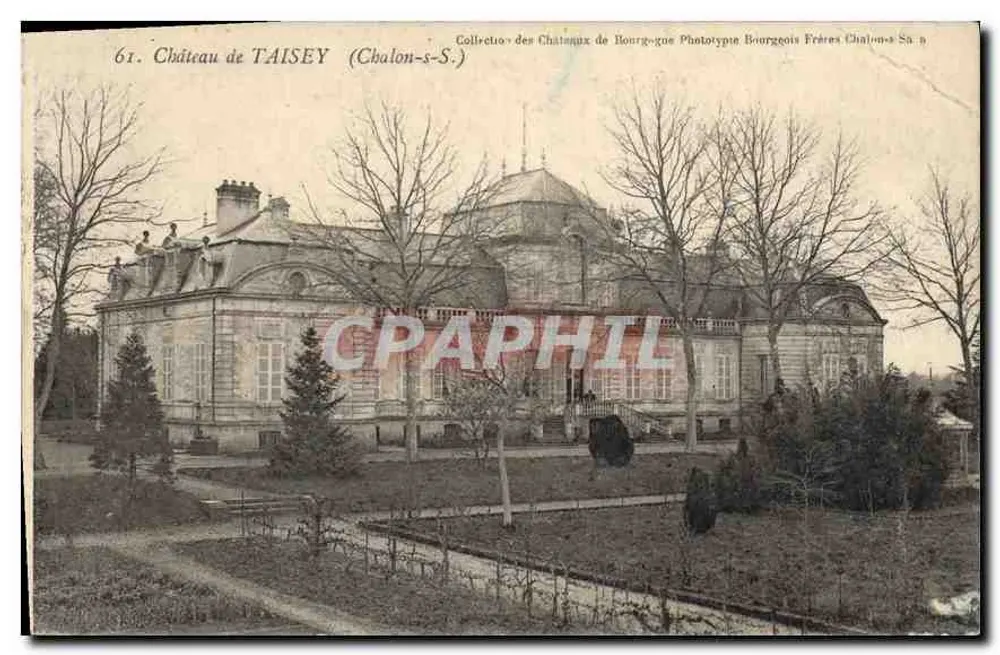 Castelo de Taisey — Chalon-sur-Saône — Coleção dos Castelos da Borgonha, Fototipia Bourgeois Frères Chalon-s-S. - Frente