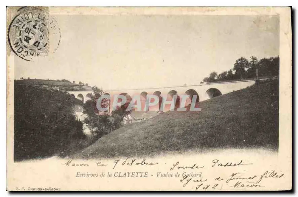 Omgeving van de CLAYETTE - Viaduct van Gothard — S.F. CHALON-SAÔNE - Voorkant