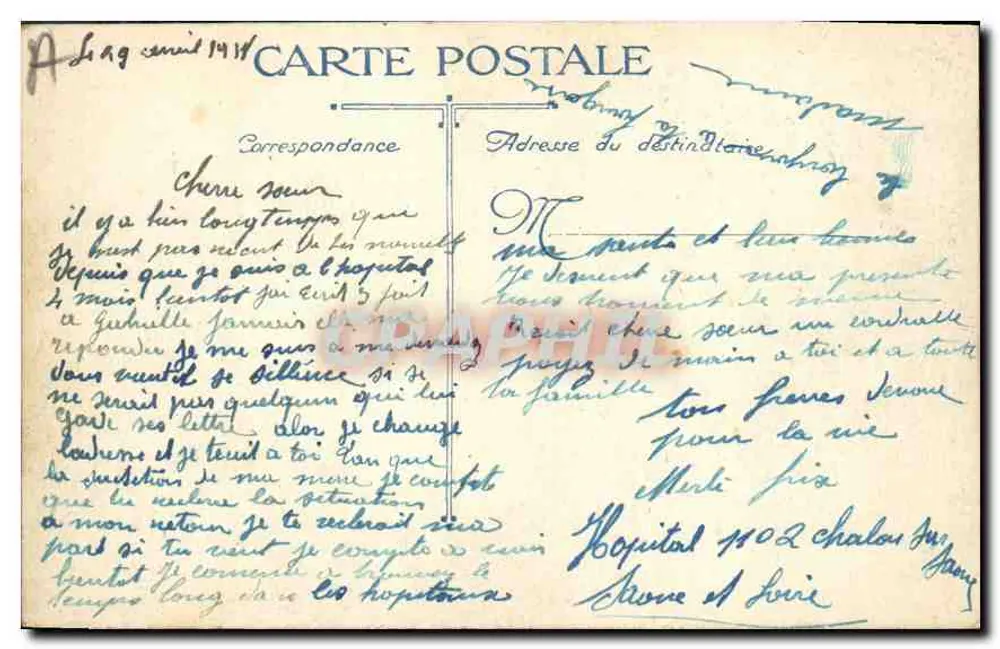 Chalon-sur-Saône — Ansicht vom Krankenhaus — n° 1984 - Rückseite