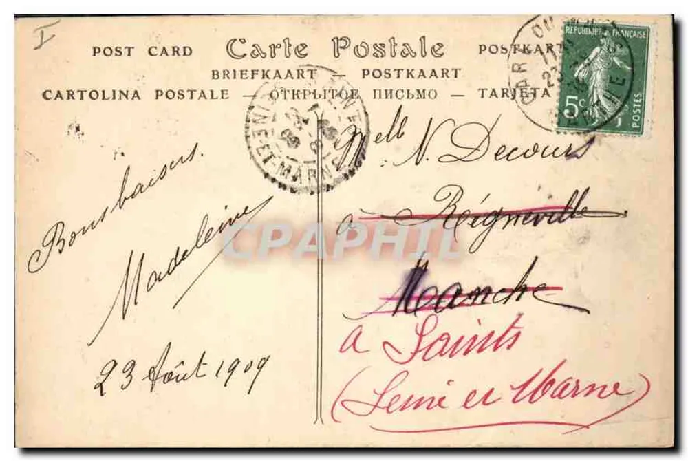 Le Mans — Abside da Catedral — ND Pbot. — Edição L. Joujaurx — Le Mans - Verso