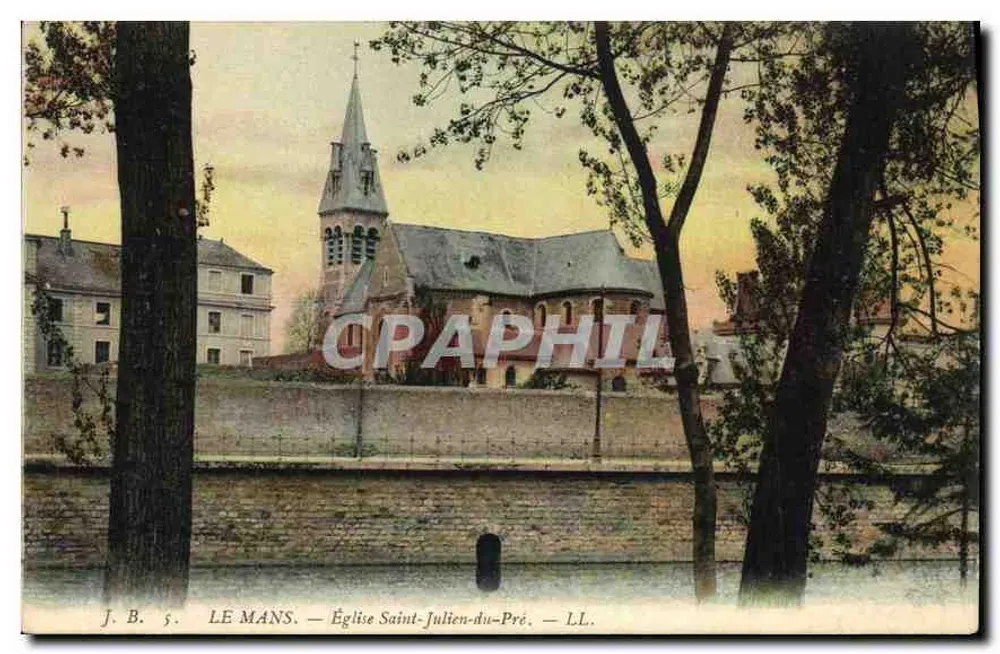 Le Mans — Igreja de São Julião do Pré — J. B. 5 - Frente