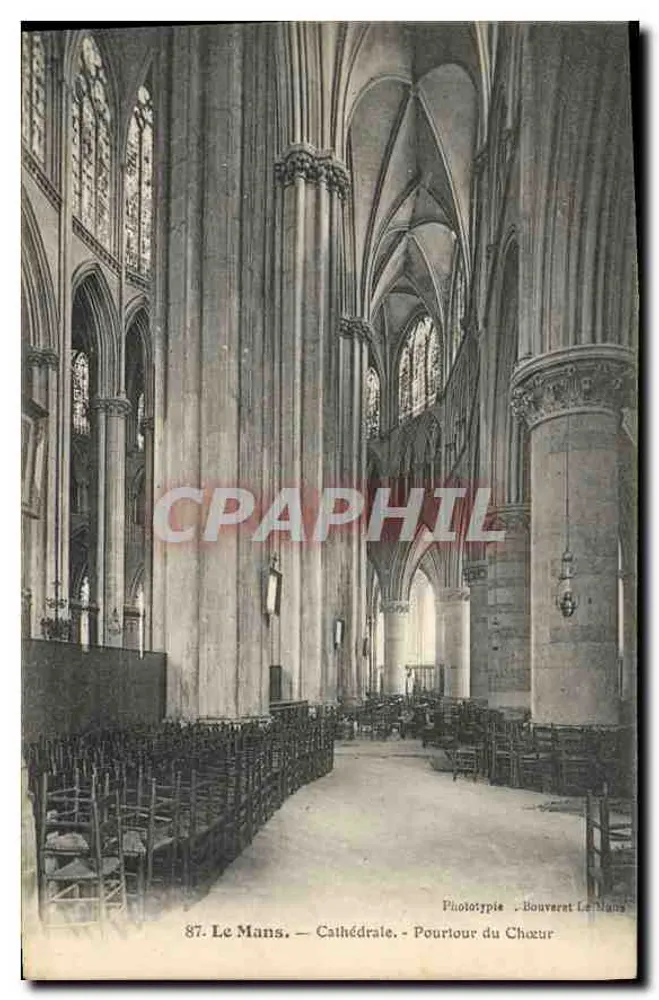 Le Mans — Catedral — Paraíso do Coro — Fototipia Bouveret Le Mans - Frente