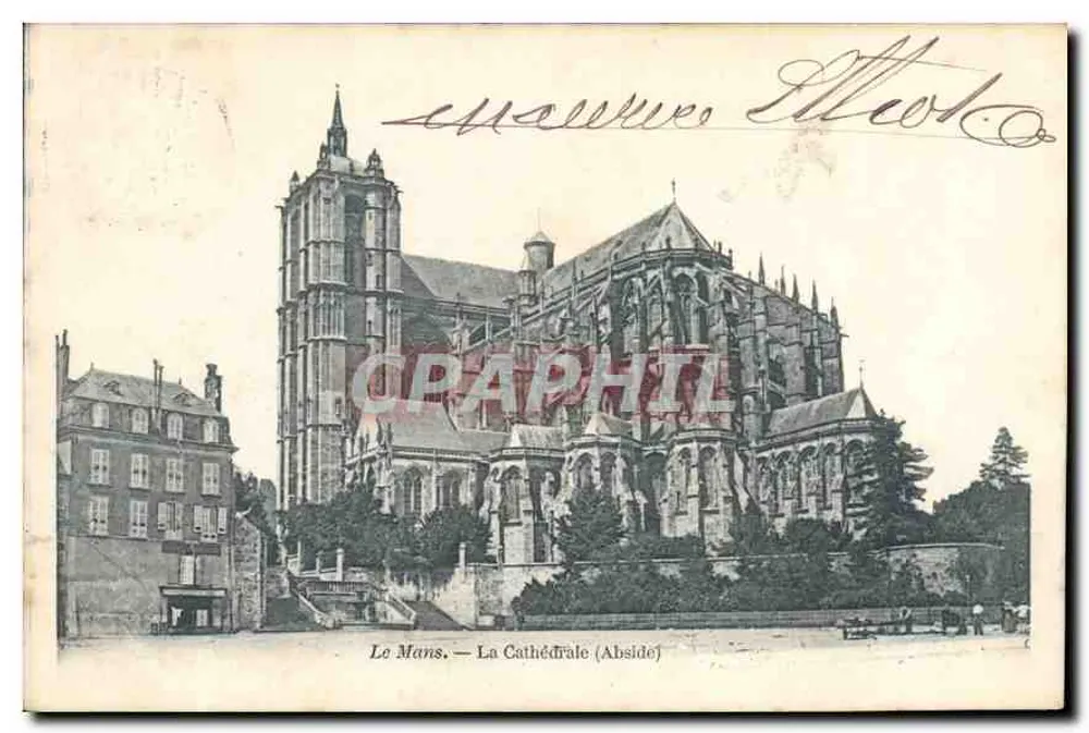 Le Mans — A Catedral (Abside) - Frente