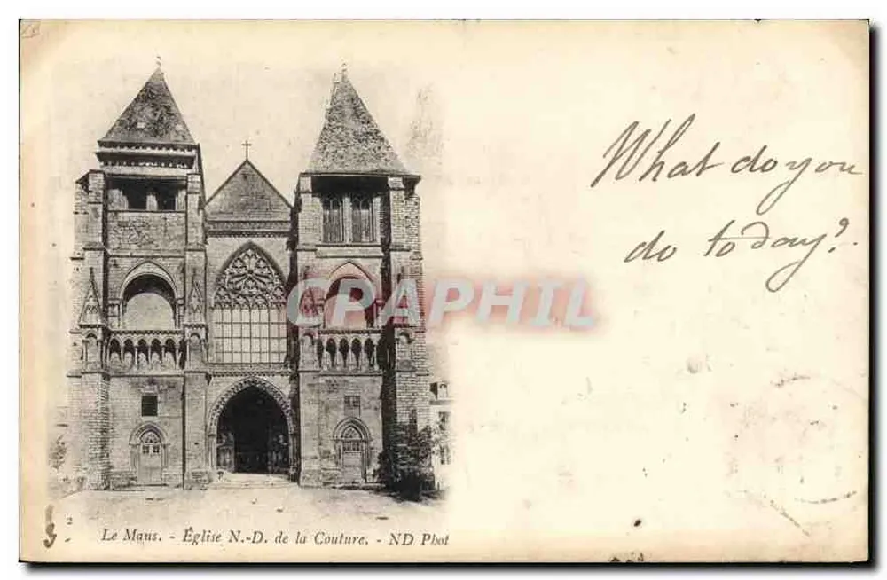 Le Mans — Igreja N.-D. de la Couture — ND Phot - Frente