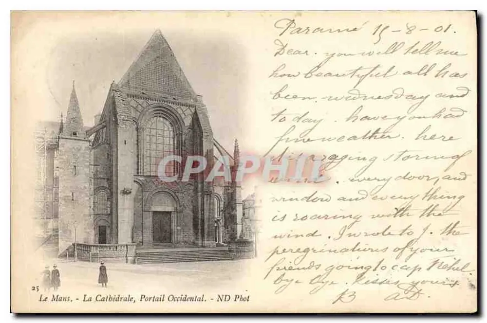 Le Mans - A Catedral, Portal Ocidental - ND Phot - Frente